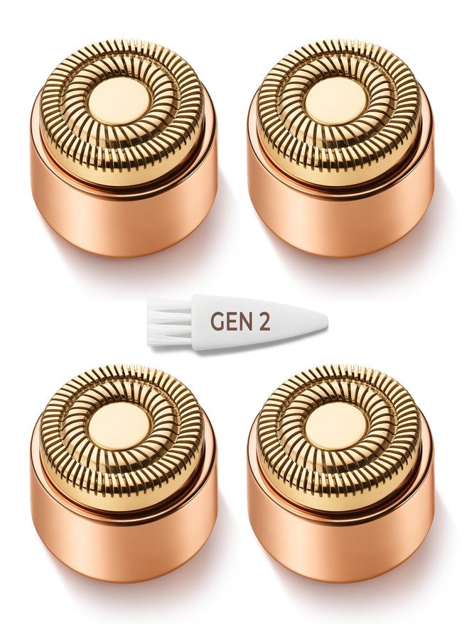 VISOFO Gen 2 Replacement Heads for Finishing Touch Flawless Facial Hair Removal for Women, Also fits Profeir innobeaut gurelax EVIEY KRADAA VISOFO bikurpia Hair Remover Razor Generation 2 (Set of 4) - Image 1